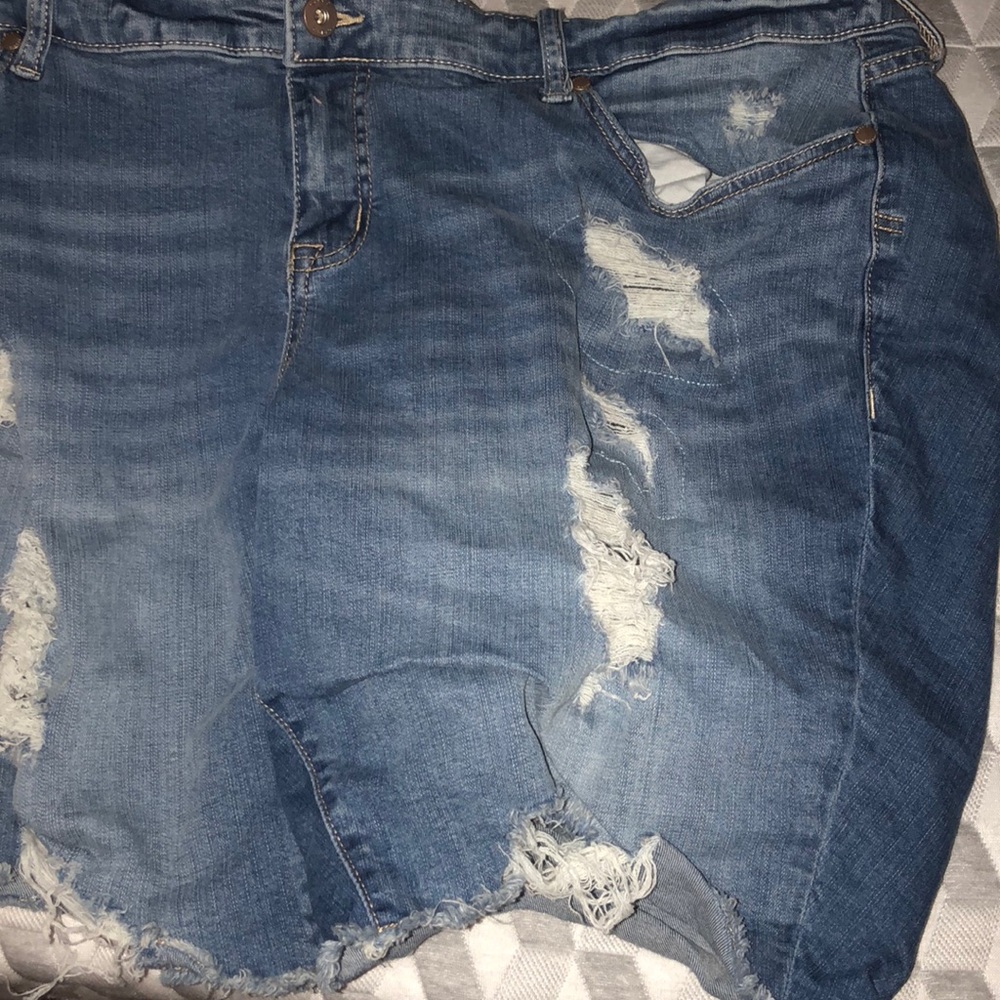 Denim shorts